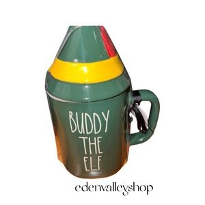 NEW✨ RAE DUNN BUDDY THE ELF TOPPER MUG🎄 ☃️ - Coffee Mug or Decor 2022-Christmas